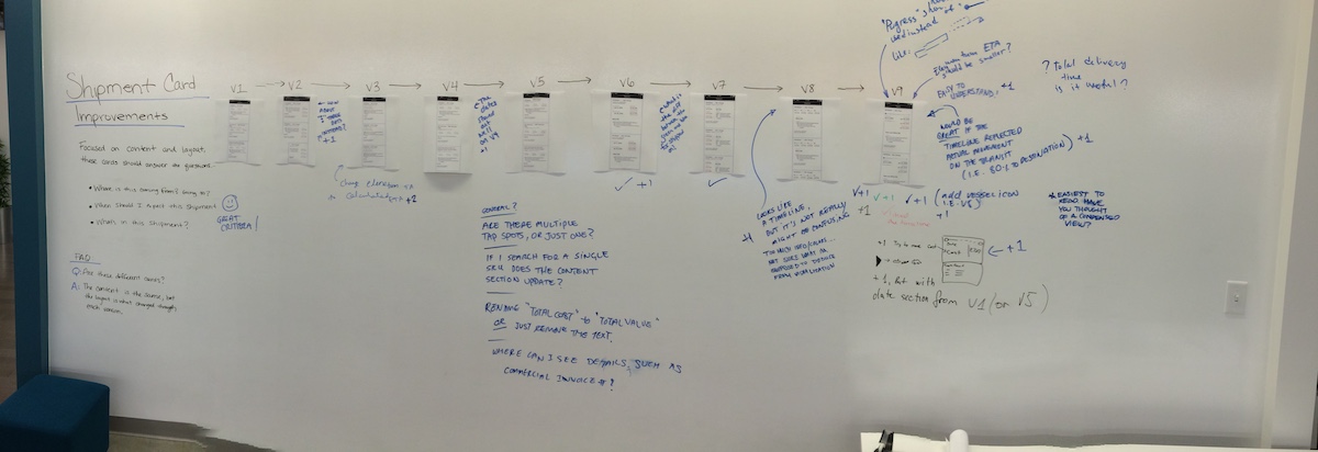 Design iterations
